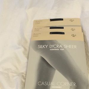 Silky Lycra Sheer Control Top Pantyhose